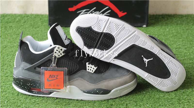 Authentic Air Jordan IV 4 Stealth Fear Oreo